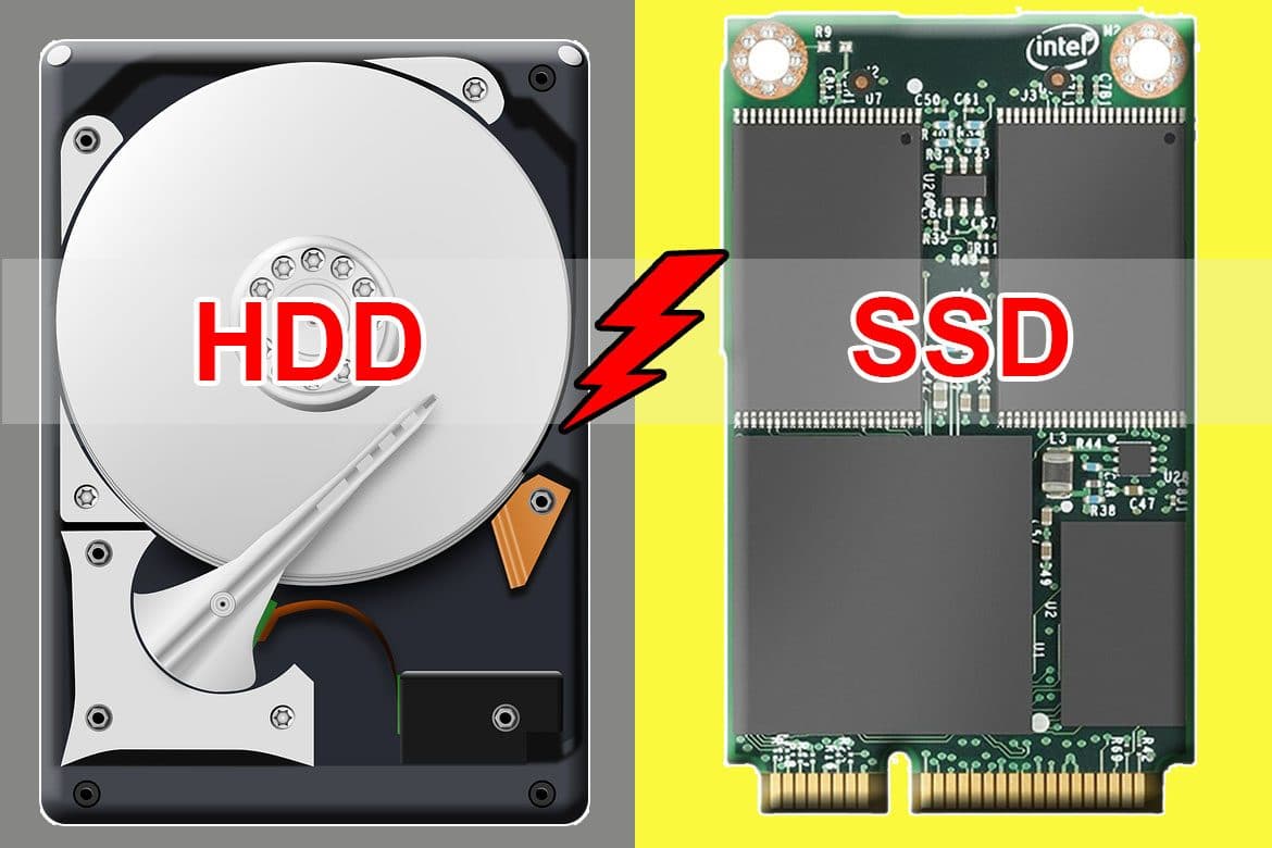 So sánh ổ cứng SSD vàHDD