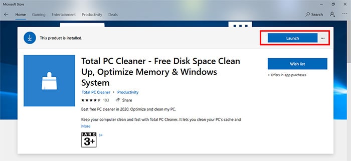 dọn rác may tính với total pc cleaner