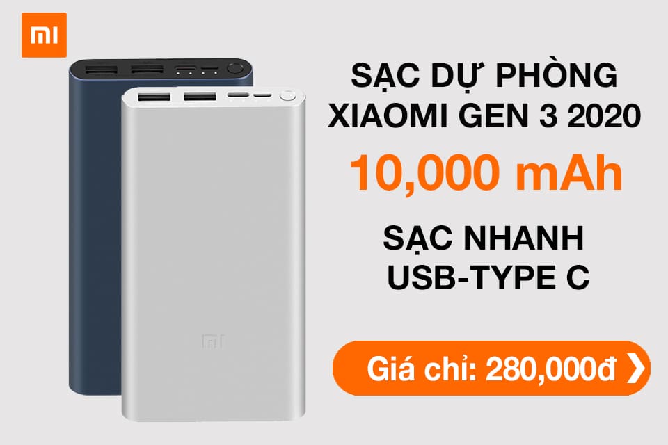 sạc dự phòng xiaomi