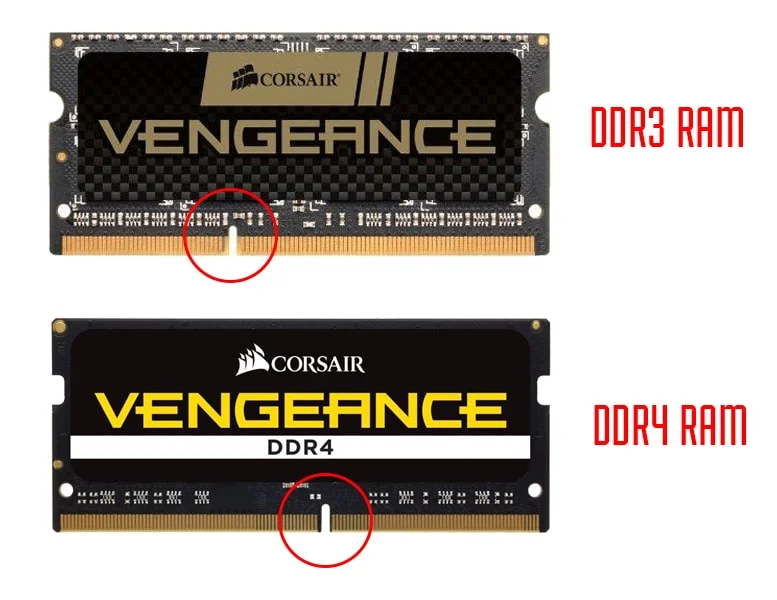 khác biệt RAM DD3 và DDR4 laptop