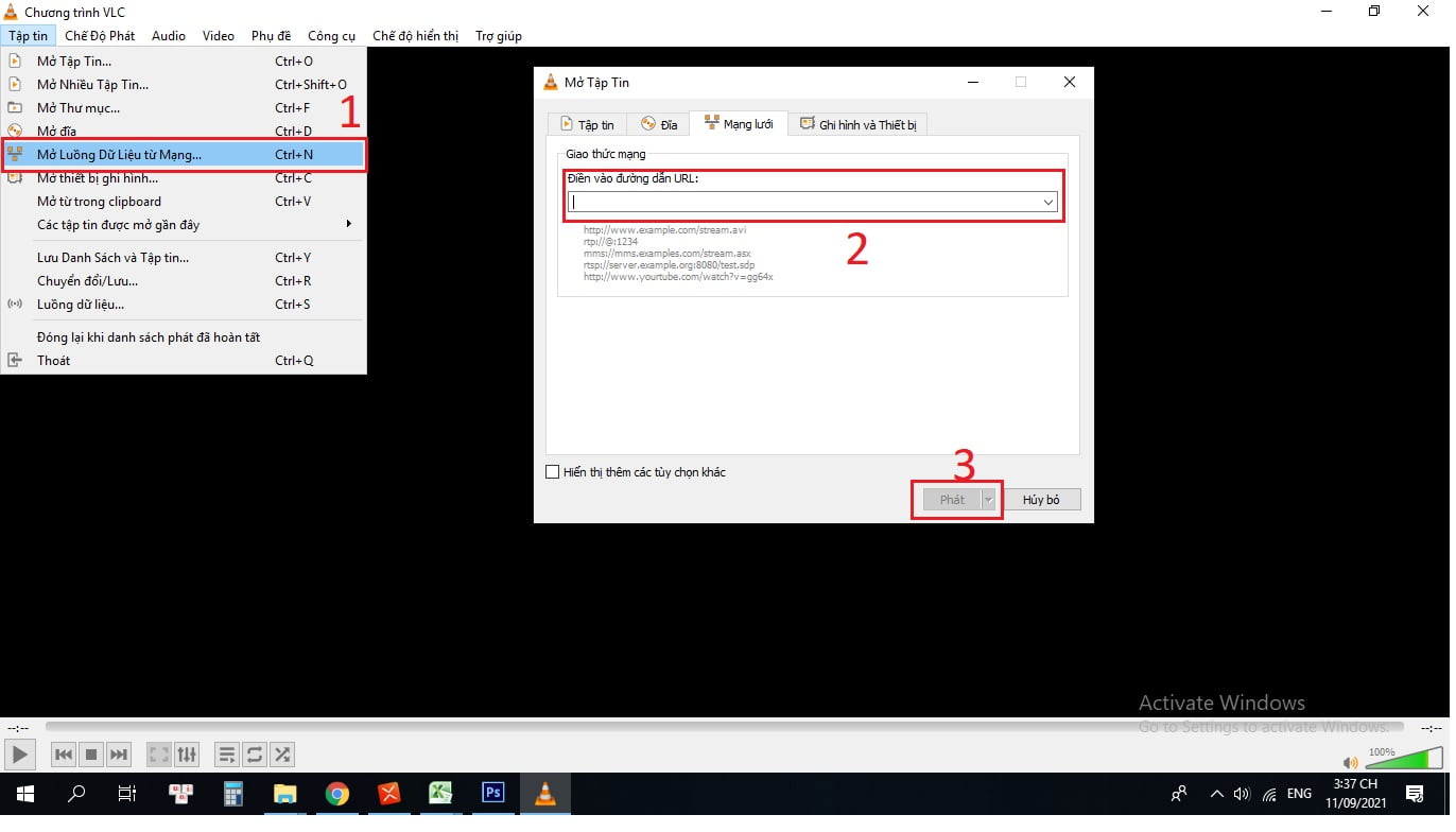 tải video youtube bằng vlc media player